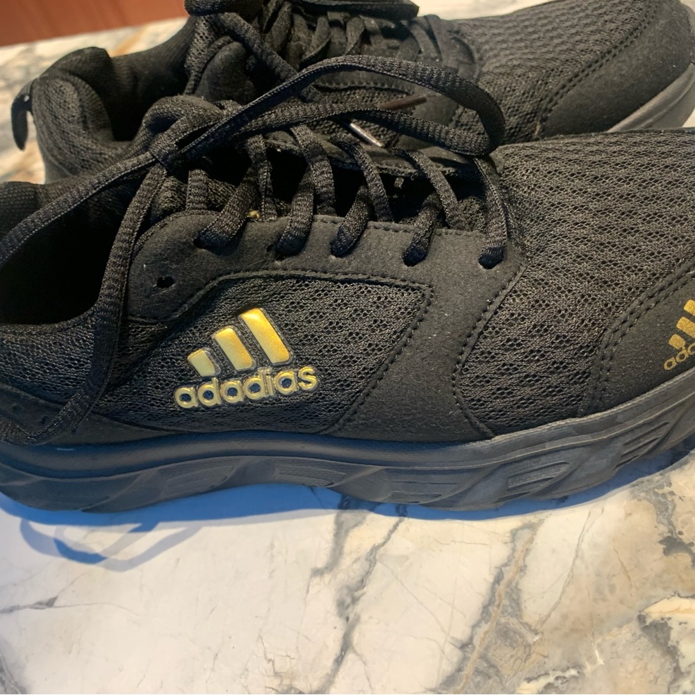 Copy- Adadias Black and Gold Running Shoes Worn once